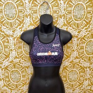 NWT Zoot Sports Triathlon Bra in Ironman Pebble Print Sz S